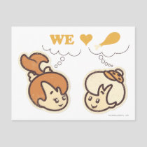 PEBBLES™ and Bam Bam Love Food Postcard