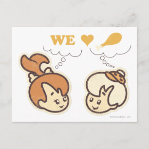 PEBBLES™ and Bam Bam Love Food Postcard
