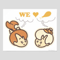 PEBBLES™ and Bam Bam Love Food Poster