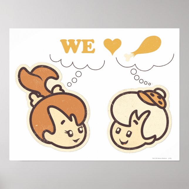 PEBBLES™ and Bam Bam Love Food Poster (Front)