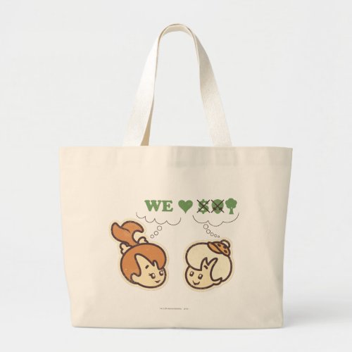 PEBBLES and Bam Bam Loves Nature Large Tote Bag