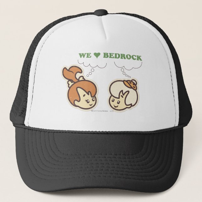 PEBBLES™ and BAMM-BAMM™ Love Bedrock Trucker Hat (Front)