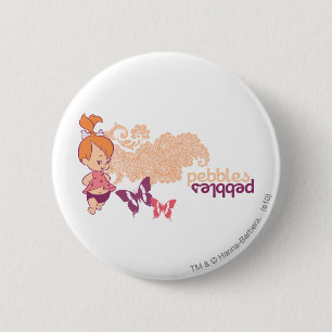 PEBBLES™ and Butterflies Pinback Button