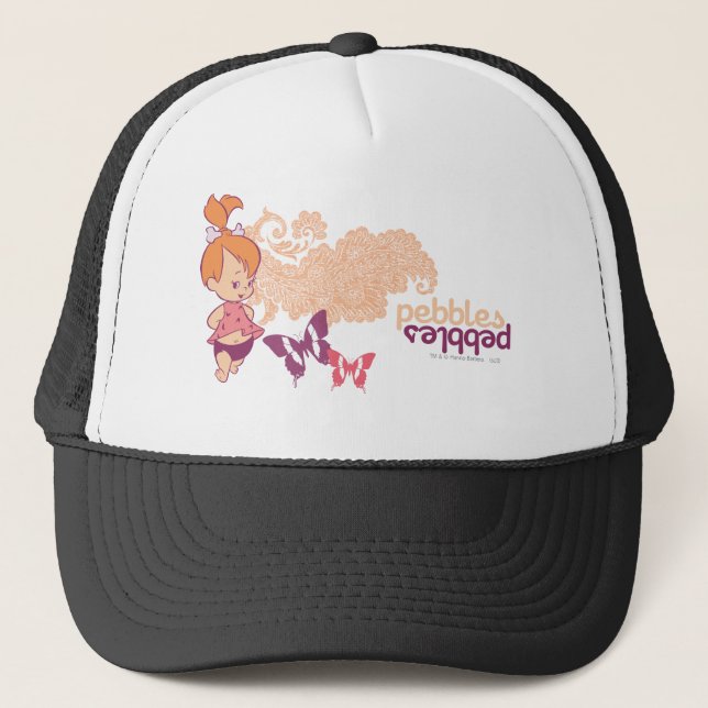 PEBBLES™ and Butterflies Trucker Hat (Front)