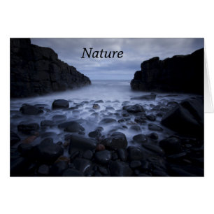 Pebbles and Rocks along the Ocean Shoreline Cards