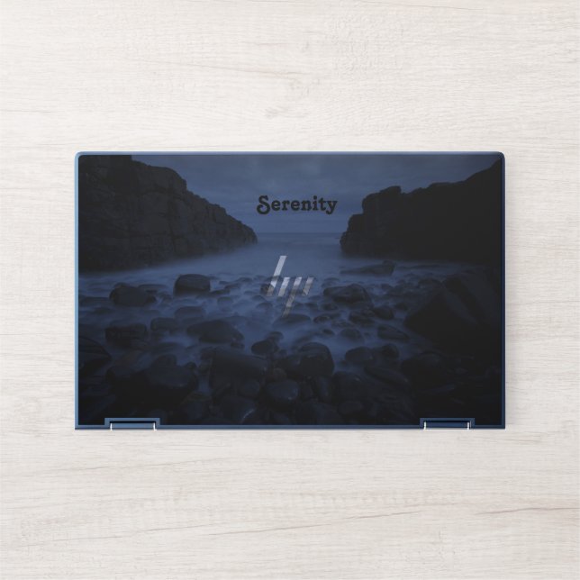 Pebbles and Rocks along the Ocean Shoreline HP Laptop Skin (Front)