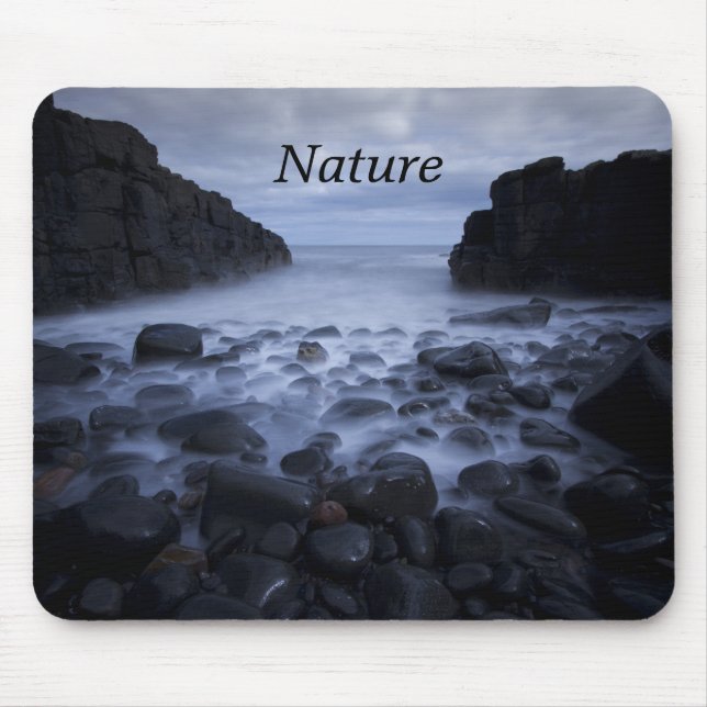 Pebbles and Rocks along the Ocean Shoreline Mouse  Mouse Pad (Front)