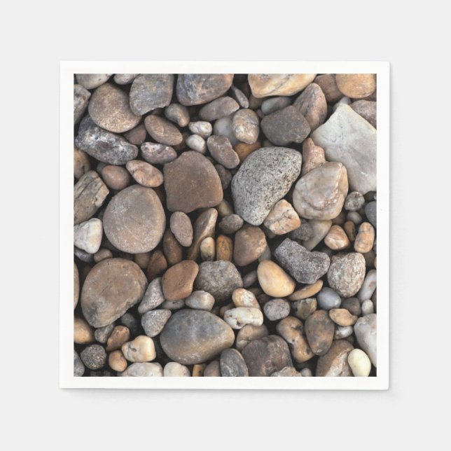 Pebbles and Stones Pattern Napkins (Front)