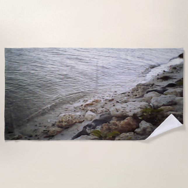 Pebbles At The Beach Towel (Front)