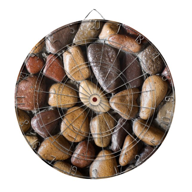 Pebbles background dartboard (Front)