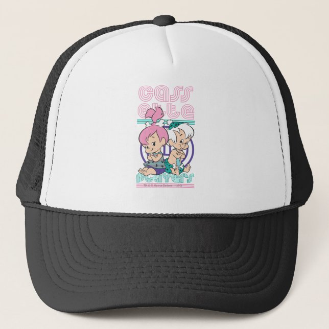 PEBBLES™ & BAM-BAM™ Cassette Players Trucker Hat (Front)
