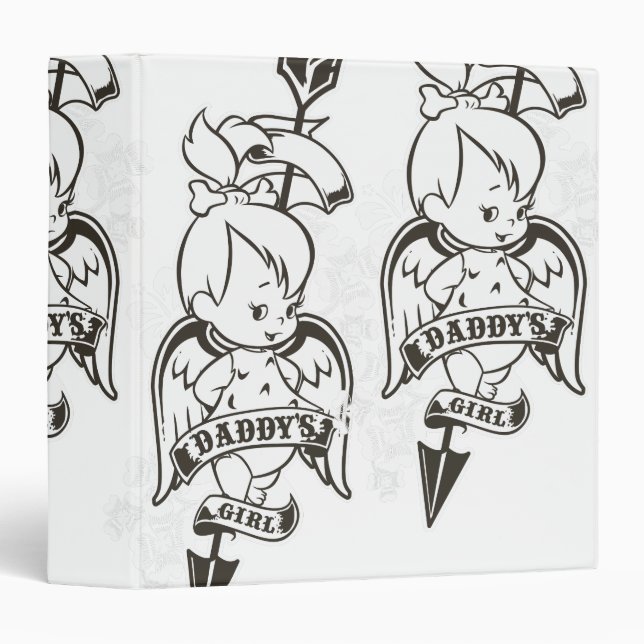 PEBBLES™ Daddy's Girl B&W Binder (Front/Spine)
