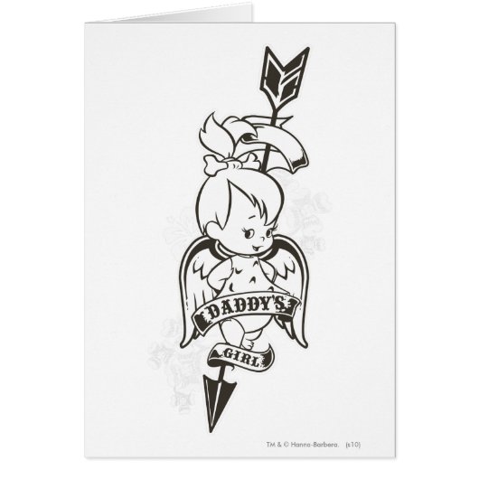 PEBBLES™ Daddy's Girl B&W Cards (Front)
