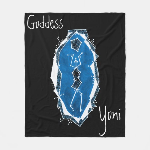 Pebbles Goddess Yoni Fleece Blanket