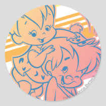 PEBBLES™ Grooming Bam Bam Classic Round Sticker