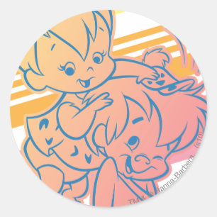 PEBBLES™ Grooming Bam Bam Classic Round Sticker