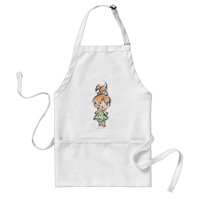 PEBBLES™ - Hand Drawn Sketch Adult Apron (Front)
