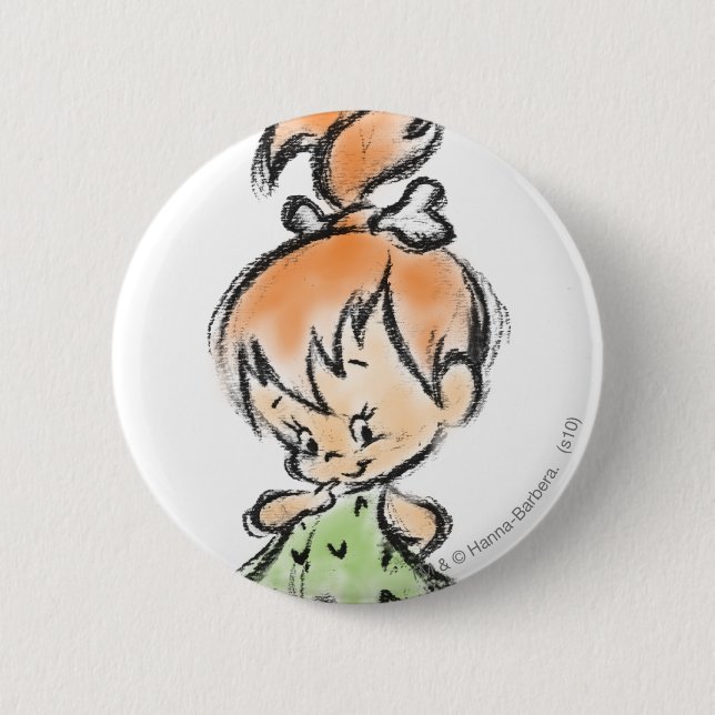 PEBBLES™ - Hand Drawn Sketch Button (Front)