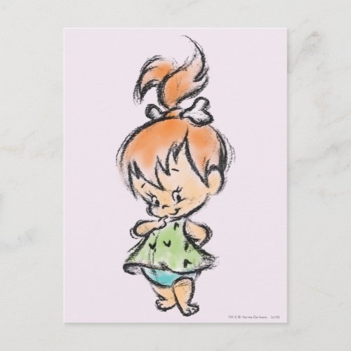 PEBBLES _ Hand Drawn Sketch Postcard