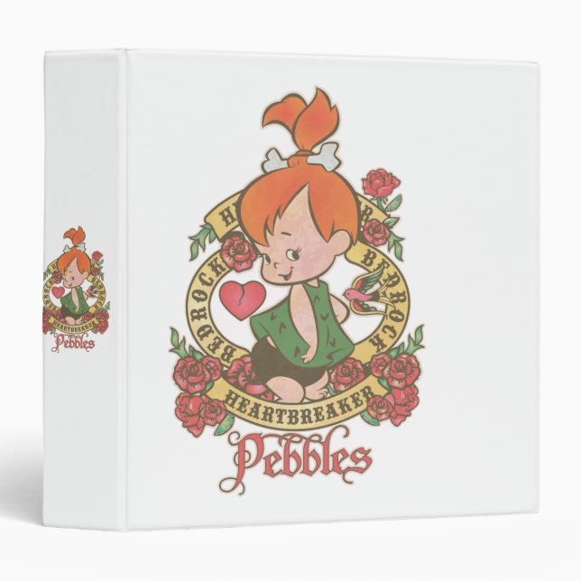 PEBBLES™ Heartbreaker 3 Ring Binder (Front/Spine)