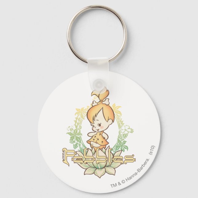 PEBBLES™ in Lotus Flower Keychain (Front)