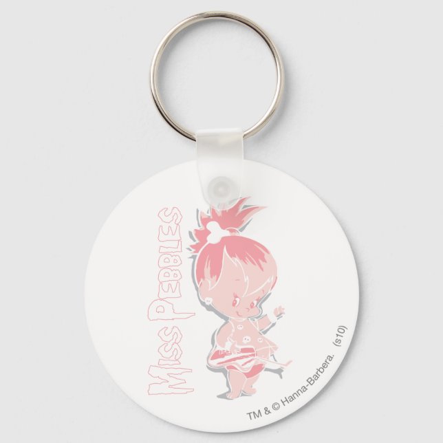 PEBBLES™ in Pink Keychain (Front)