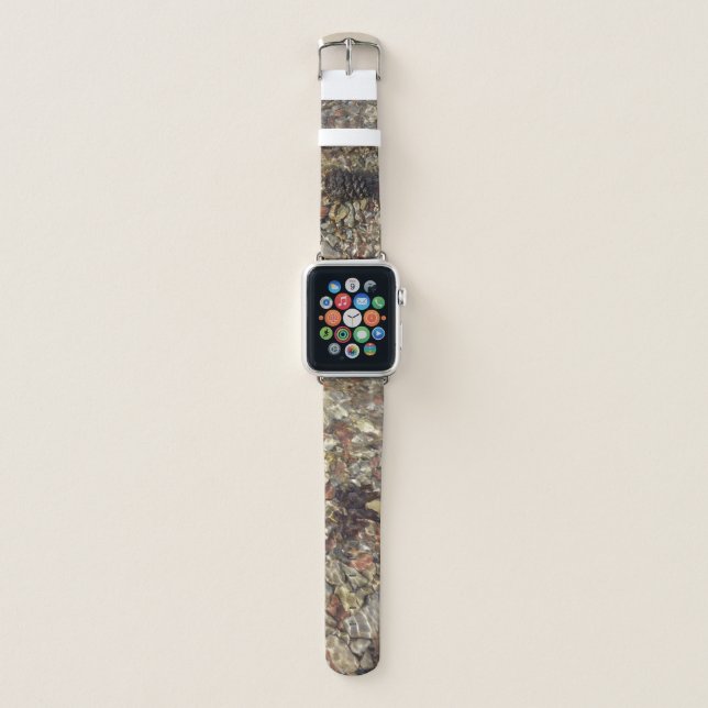 Pebbles in Taylor Creek Nature Photography Apple Watch Band (Front)