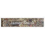 Pebbles in Taylor Creek Nature Photography Desk Name Plate