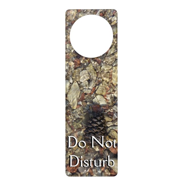 Pebbles in Taylor Creek Nature Photography Door Hanger (Front)