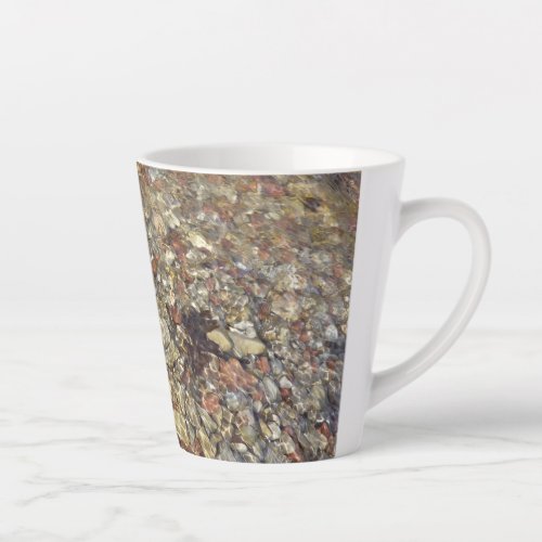 Pebbles in Taylor Creek Nature Photography Latte Mug