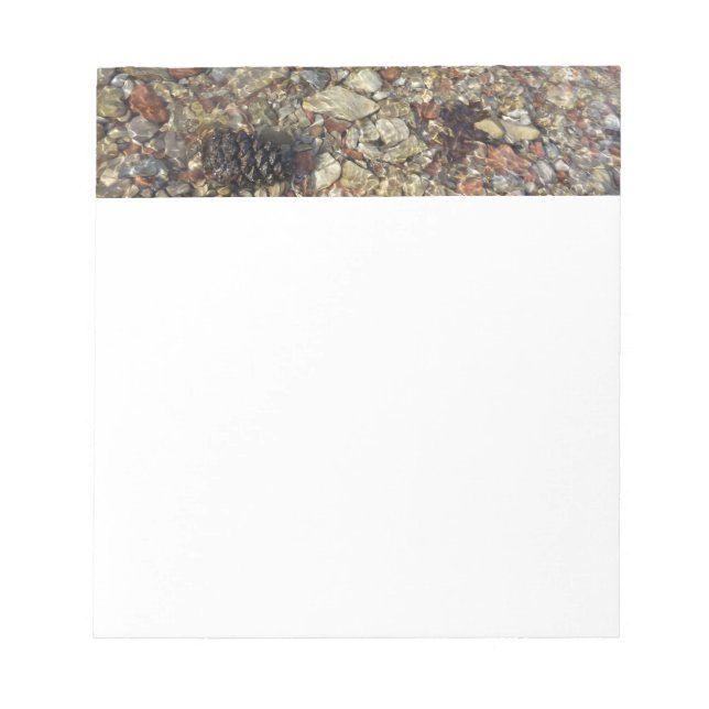 Pebbles in Taylor Creek Nature Photography Notepad (Front)