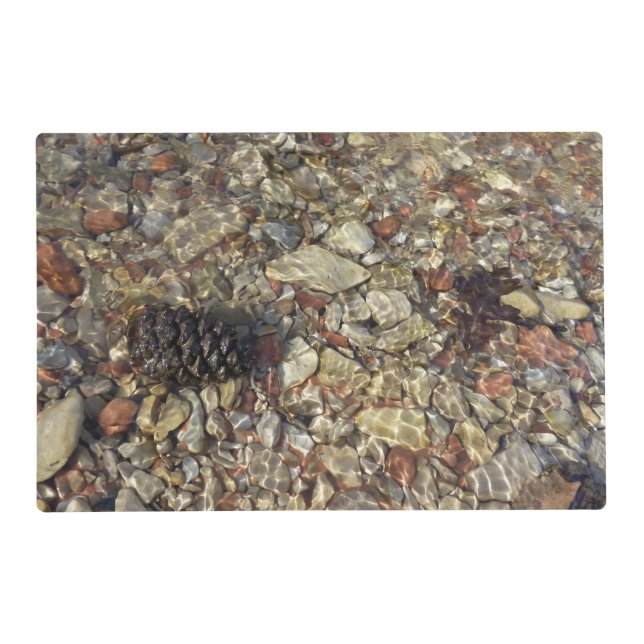 Pebbles in Taylor Creek Nature Photography Placemat (Front)