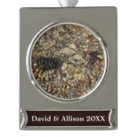 Pebbles in Taylor Creek Nature Photography Silver Plated Banner Ornament