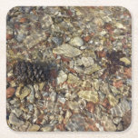 Pebbles in Taylor Creek Nature Photography Square Paper Coaster