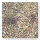 Pebbles in Taylor Creek Nature Photography Stone Coaster
