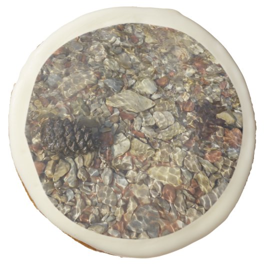Pebbles in Taylor Creek Nature Photography Sugar Cookie (Front)