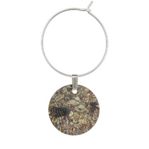 Pebbles in Taylor Creek Nature Photography Wine Charm