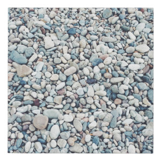 Pebbles lot faux canvas print
