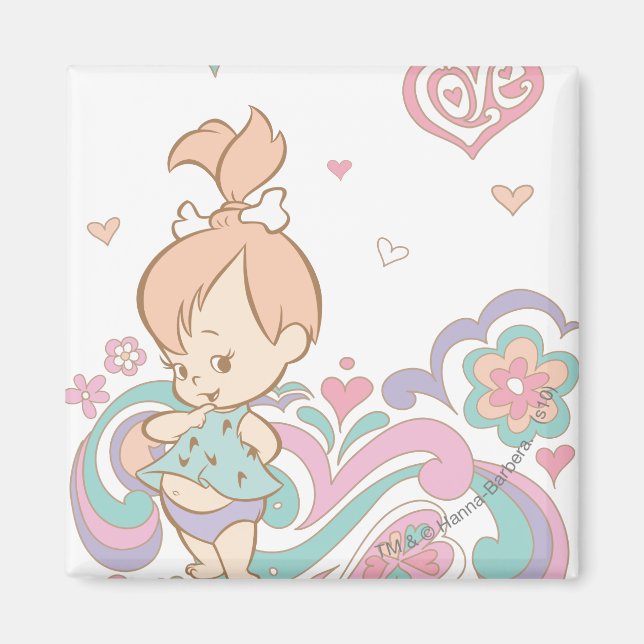PEBBLES™ Love Swirls Magnet (Front)