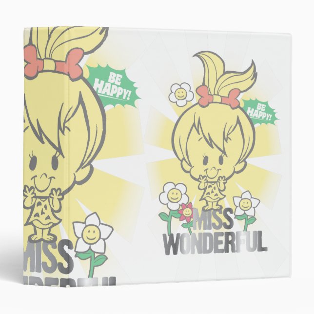 PEBBLES™ Miss Wonderful 3 Ring Binder (Front/Spine)