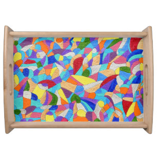 Pebbles on a Beach Serving Tray