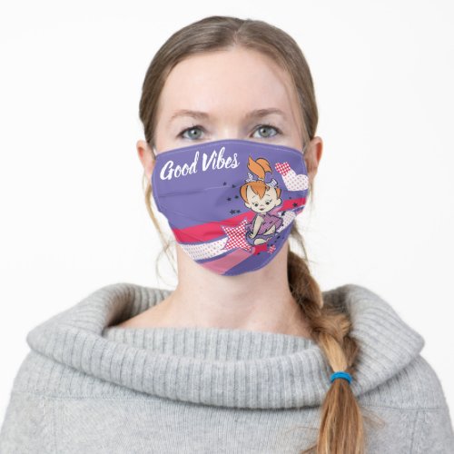 PEBBLESâ on Pink Rainbow Adult Cloth Face Mask