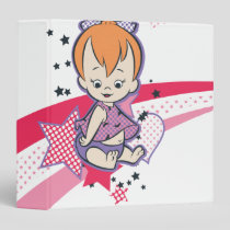 PEBBLES™ on Pink Rainbow Binder