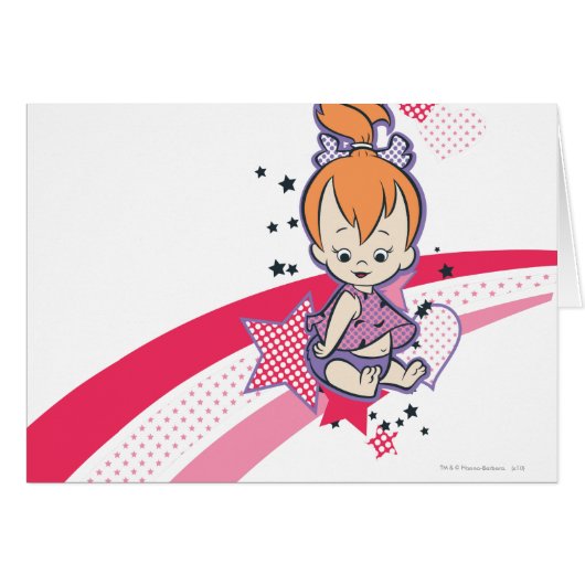 PEBBLES™ on Pink Rainbow Cards (Front Horizontal)