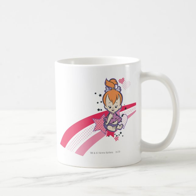 PEBBLES™ on Pink Rainbow Coffee Mug (Right)