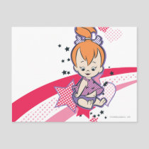 PEBBLES™ on Pink Rainbow Postcard