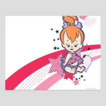 PEBBLES™ on Pink Rainbow Poster