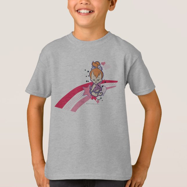 PEBBLES™ on Pink Rainbow T-Shirt (Front)