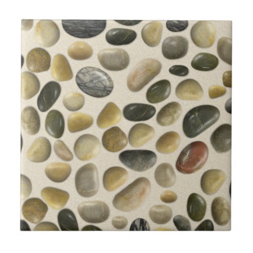 Pebbles on Sand Tile