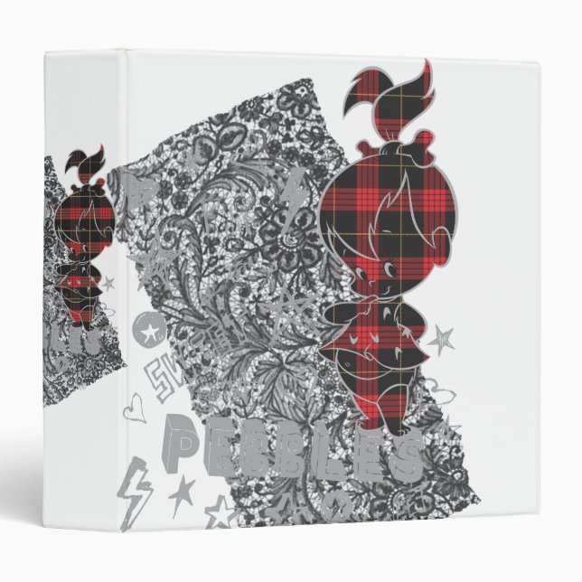 PEBBLES™ Punk Plaid Binder (Front/Spine)